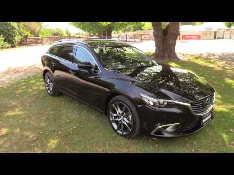 New 2017 Mazda 6 Limited Diesel Wagon Presentation - Jet Black