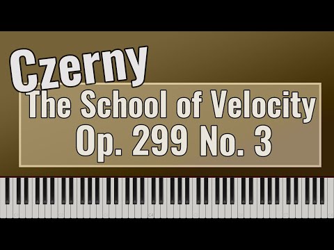 Carl Czerny - The School of Velocity Op. 299 No. 3