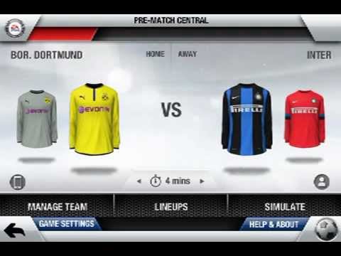 FIFA 13 manager mode GAMEPLAY (iPhone,iPod,iPad)