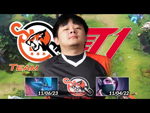 MidOne Leshrac, TA Safelane! SMG vs T1 LOOT.BET Pro Series 7