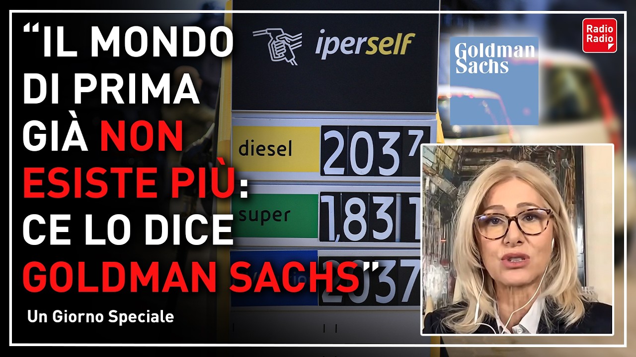 "CE LO STA DICENDO GOLDMAN SACHS: IL MONDO PREBELLICO GIÀ NON ESISTE PIÙ" | Con Francesca Donato
