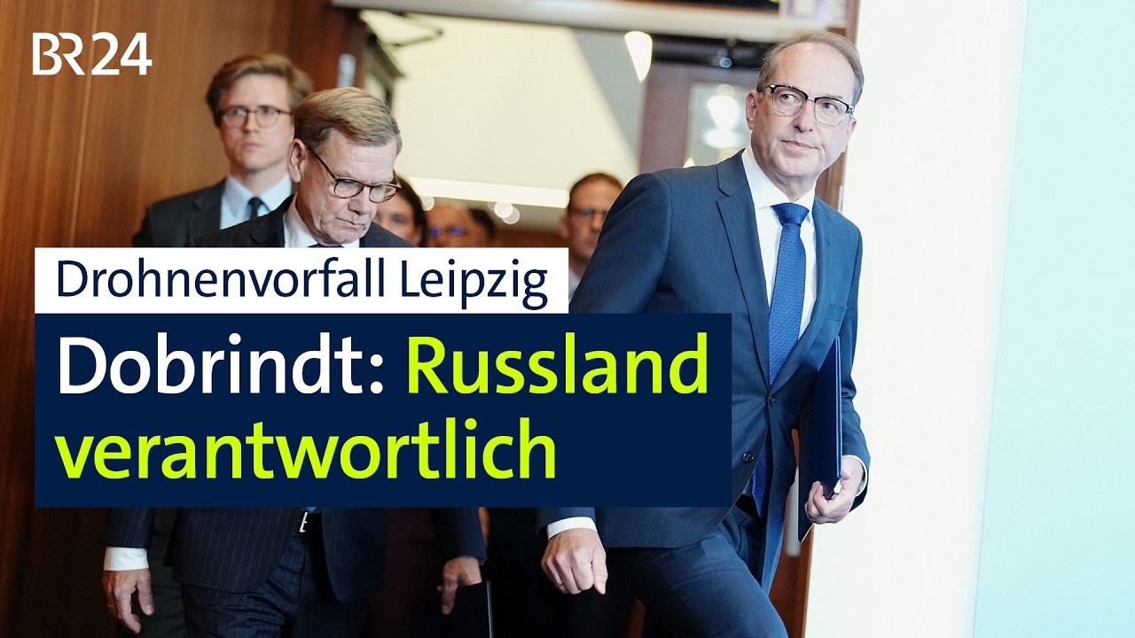 Drohnenvorfall Leipzig: Dobrindt macht Russland verantwortlich | BR24
