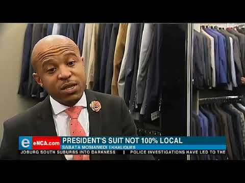 Ramaphosa's Sona suit not 100% local