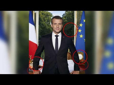 Portrait officiel de Macron: ces détails qu'il a voulu que vous voyiez