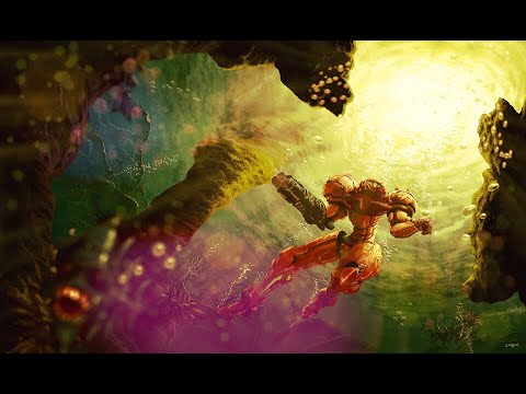 Super Metroid - Maridia Rocky Underwater Area [Restored] Extended