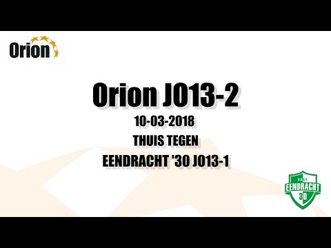 Orion JO13-2 vs Eendracht '30 JO13-1 (HD)