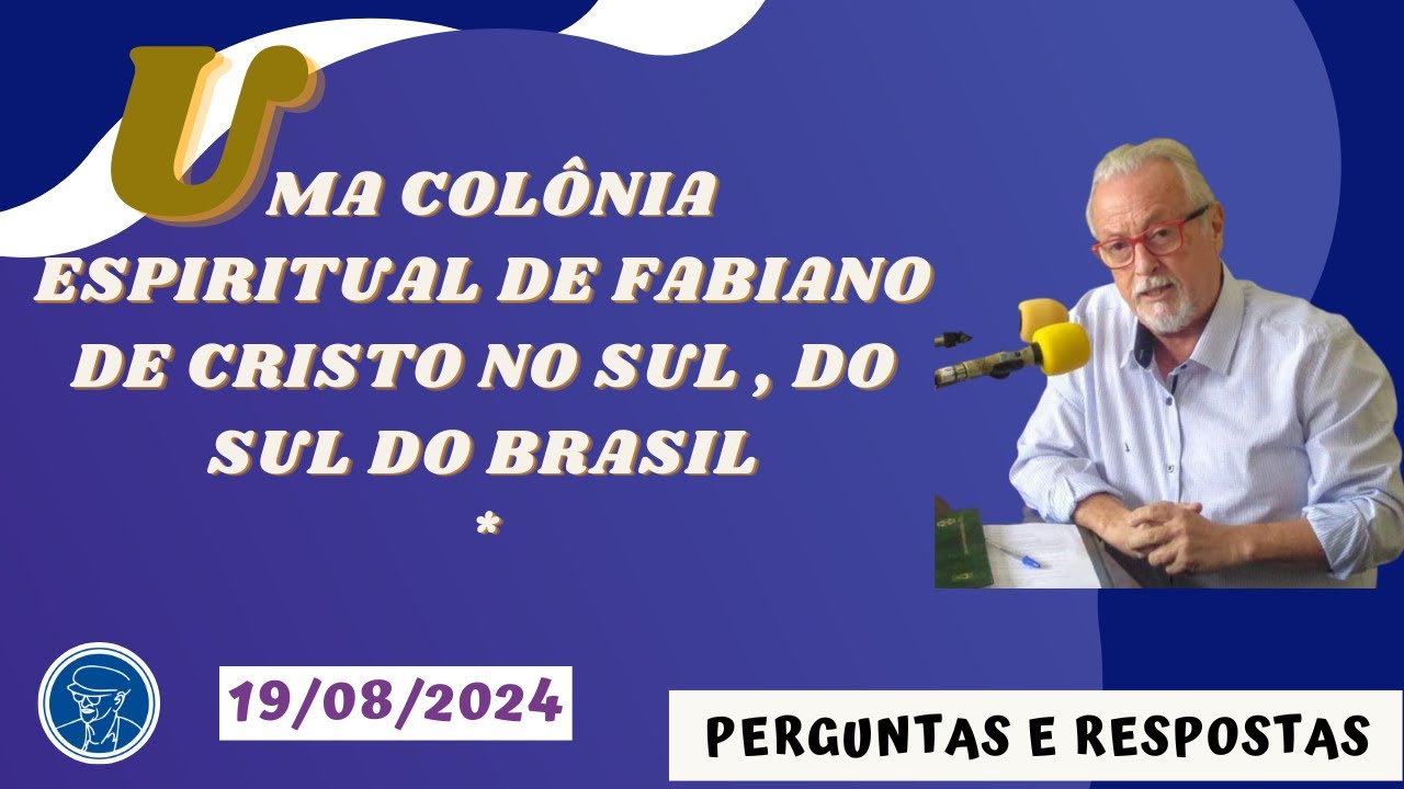 Uma colônia  Espiritual  de Fabiano de Cristo  no Sul , do  Sul do Brasil  ©TV Chico Xavier
