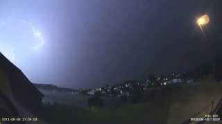 preview picture of video 'Lightning overhead Stord, Norway'