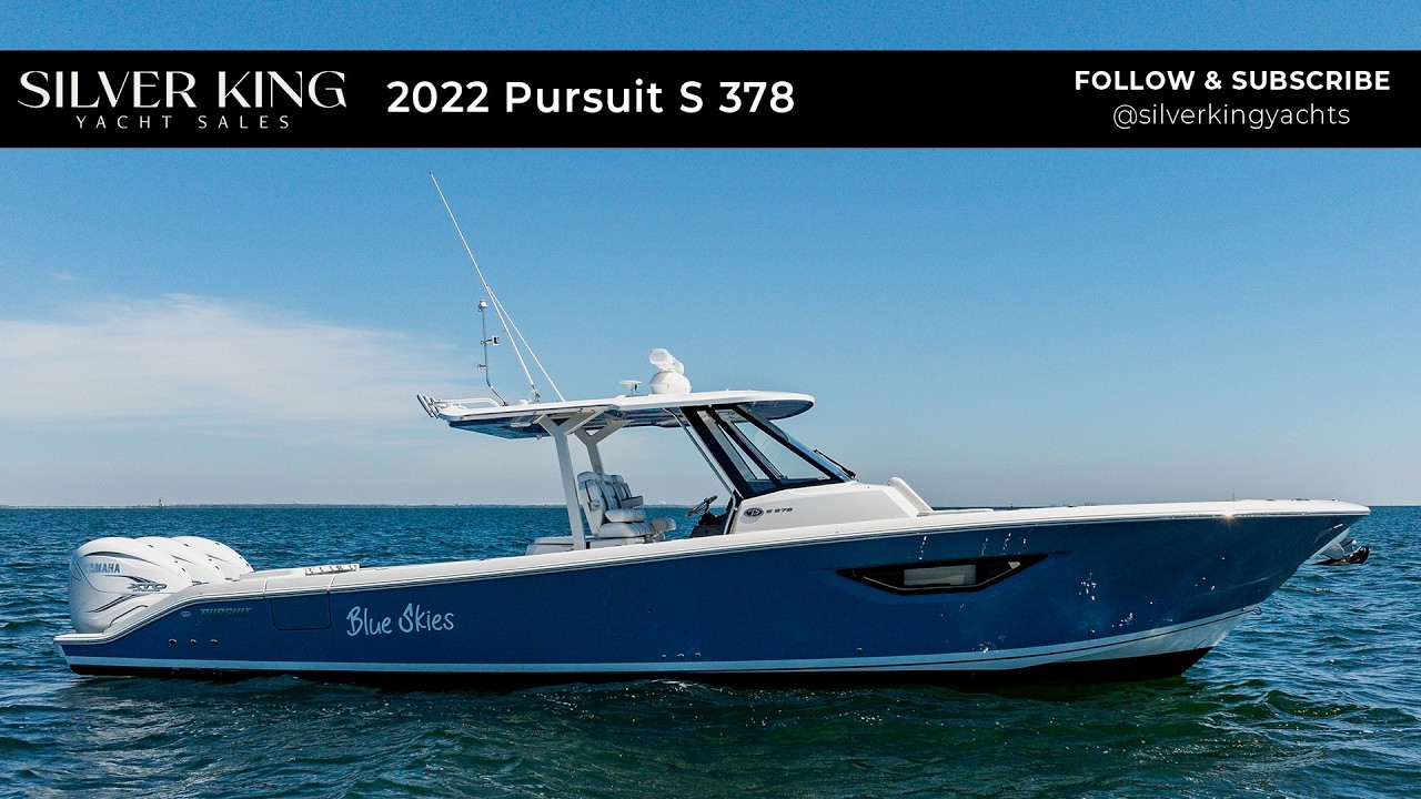 Blue Skies 2022 Pursuit 40 for sale in St Pete, Florida by Silver King Yachts