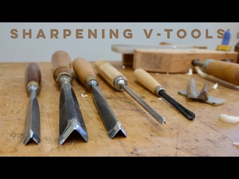 How to Sharpen a V-Parting Tool
