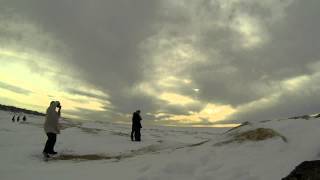 Proposal on top of a frozen Lake Michigan