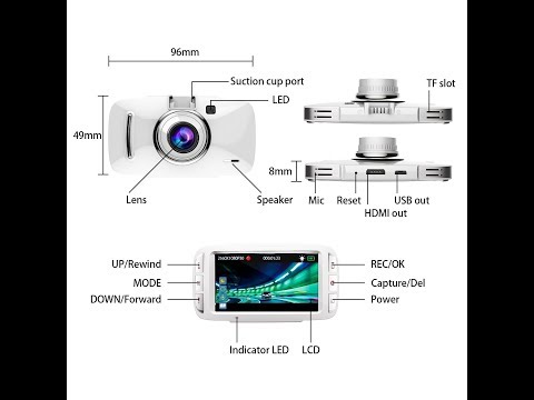 Dashcam test: BUIEJDOG 1296P with GPS 170-degree wide angle