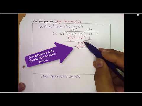 Math201Packet11VideoPart2DivisionOfPolynomials