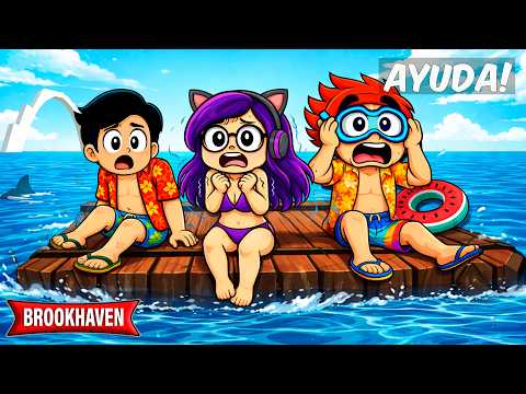 ATRAPADOS en el MAR de BROOKHAVEN en ROBLOX | Kori
