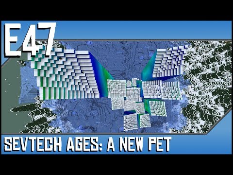 Sevtech Ages-A New Pet-Ep47-Modded Minecraft-Ice Bomb, Depth Meter, Penguin
