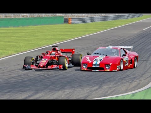 Ferrari F1 2018 vs Ferrari 51278 BB-LM - Monza