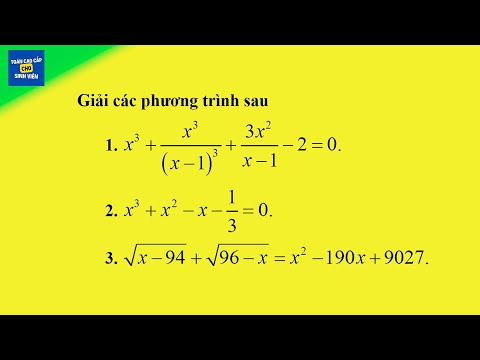 [Clip 1] Giải Phương trình e Hệ phương trình không chứa tham số