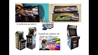 Arcade1UP Clip on light up Marquee prototype review