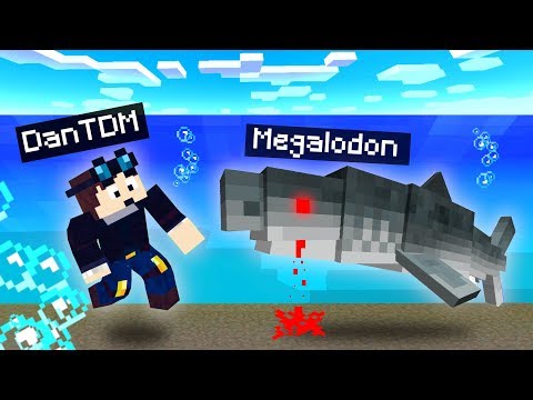 FEEDING DanTDM To A SCARY MEGALODON Monster (Sorry Dan ...) - Minecraft Mods Gameplay