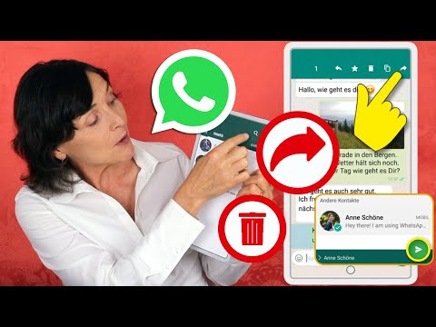 Deleting or forwarding messages in WhatsApp. Smartphone Training for Seniors Part 47