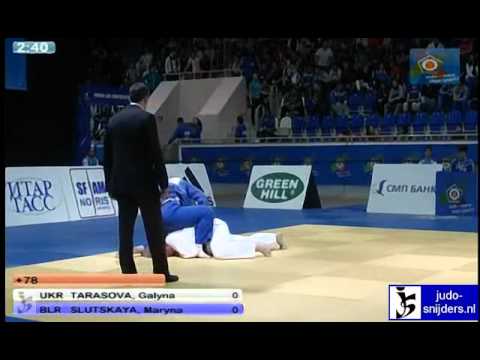 Judo 2011 European Championships U23 Tyumen: Tarasova (UKR) - Slutskaya (BLR) [+78kg]