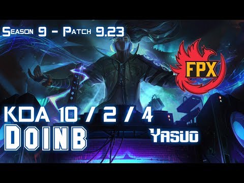 FPX Doinb YASUO vs RENEKTON Mid - Patch 9.23 KR Ranked