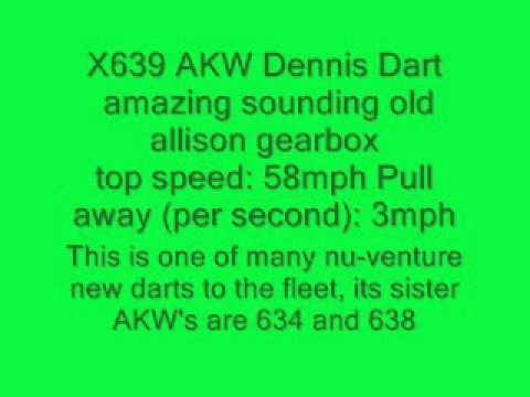 X639 AKW Nu-Venture Dennis Dart Epic old allison