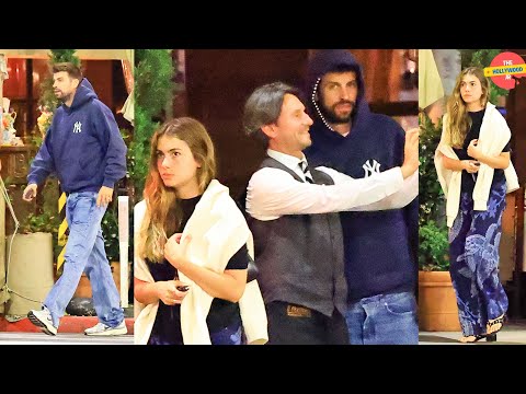 GERARD PIQUÉ AND HIS GIRLFRIEND CLARA CHIA MARTI WERE SEEN LEAVING A ROMANTIC DINNER AT IL PASTAIO!!