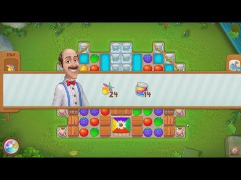 Gardenscapes.  2169 уровень.