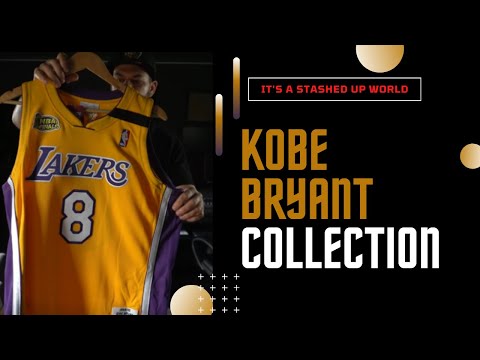 Complete Kobe Bryant NBA jersey collection with LA Lakers