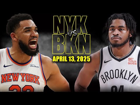 New York Knicks vs Brooklyn Nets Full Game Highlights - April 13, 2025 | NBA Regular Season