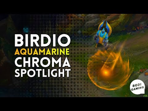 BIRDIO GALIO AQUAMARINE CHROMA SPOTLIGHT - LEAGUE OF LEGENDS