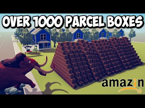 Satisfying! 📦Over 1000 Amazin parcel Boxes vs Every Faction - Totally Accurate Battle Simulator TABS