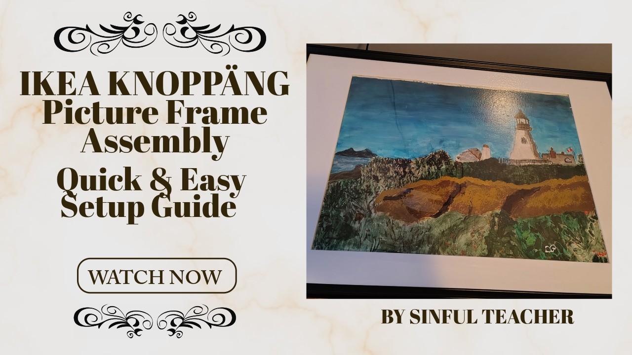 IKEA KNOPPÄNG billedrammemontering | Hurtig og nem opsætningsvejledning