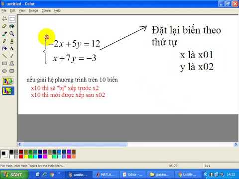 giải phương trình trình dùng lệnh