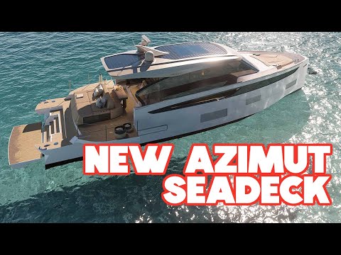 AZIMUT SEADECK 6 / 7 / 8 - New Hybrid Yachts Saving 40% Emissions & Made From Carbon Fibre!