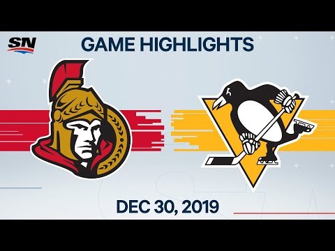 NHL Highlights | Senators vs Penguins – Dec. 30, 2019