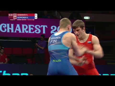 BRONZE GR 82kg - Aleksandr Andreevitch KOMAROV (RUS) df. Vili Tapio ROPPONEN (FIN)