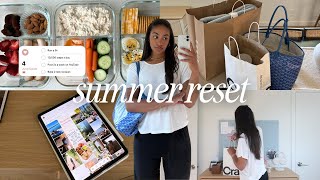 SUMMER RESET | cleaning, mid-year goals, home decor updates & meal prep!