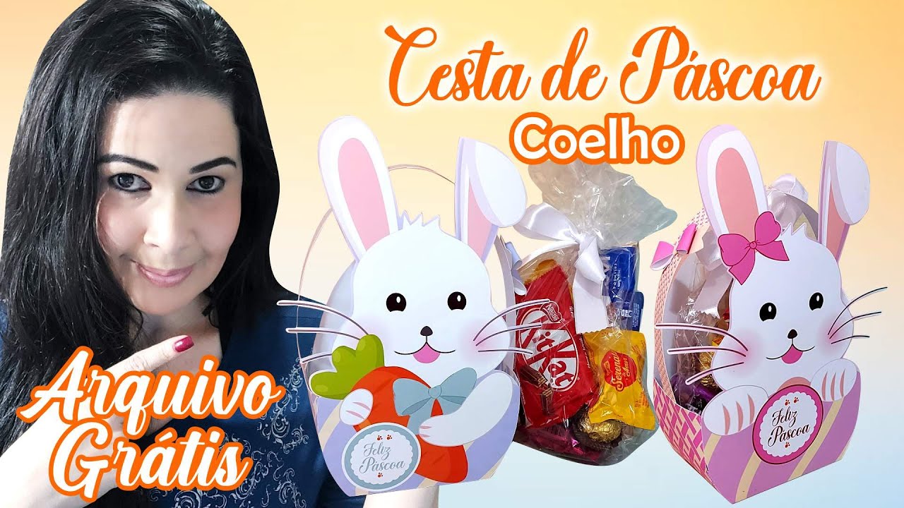Watch Now Páscoa | Cesta de Páscoa coelho menino | molde grátis #102 Páscoa | Cesta de Páscoa coelho menino | molde grátis #102