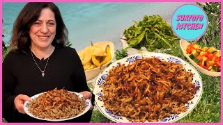 Einfachste und beste Vegane Mjadara | Linsen mit Reis | Mujadara |