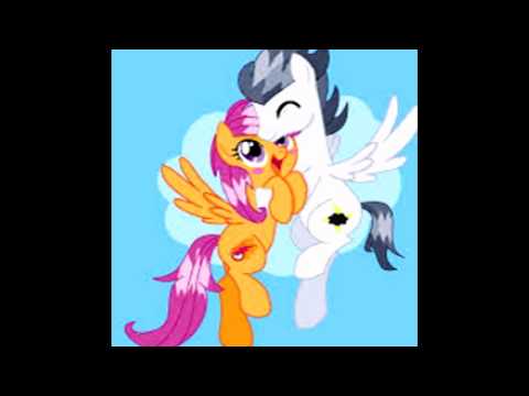 Tribute a Rumble x Scootaloo,Thunderlane x Cloudchaser,Twilight x Comet y Applejack x Caramel