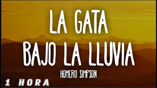 [1 HORA] Homero Simpson - La Gata Bajo La Lluvia (Letra/Lyrics) AI Cover