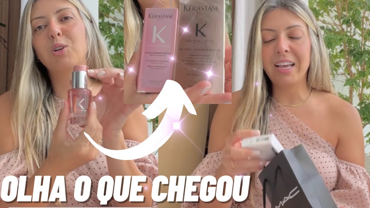 COMPRINHAS E RECEBIDOS 🤩 Novo óleo Chroma Kérastase, MAC, Principia, Real Techniques, Banila co…