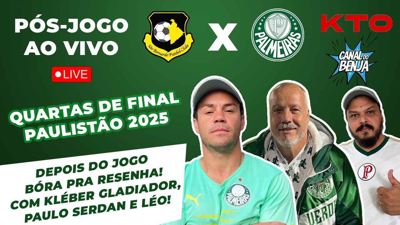 🔴 SÃO BERNARDO X PALMEIRAS PÓS-JOGO AO VIVO | PAULISTÃO 2025  | COLETIVA DO ABEL