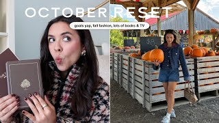 October Reset Routine | life chat, goals, fall fashion, and more!