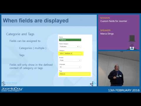 Custom fields for Joomla