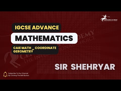 24. Matematica IGCSE CAIE _ Geometria delle coordinate_