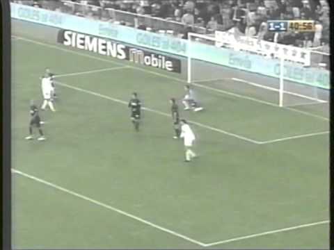 2005 (January 5) Real Madrid 2 -Real Sociedad 1 (Spanish La Liga)- Round 15 postponed last 7 min