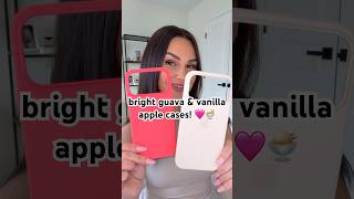 say hi to vanilla & bright guava: the new apple silicone cases for spring!! 🍨🩷 #iphone17promax
